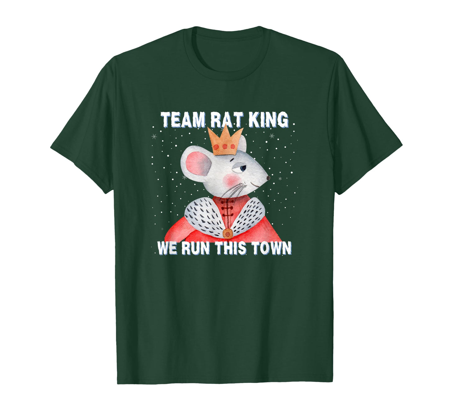 Funny Nutcracker Team Rat King We Run This Town Christmas T-Shirt