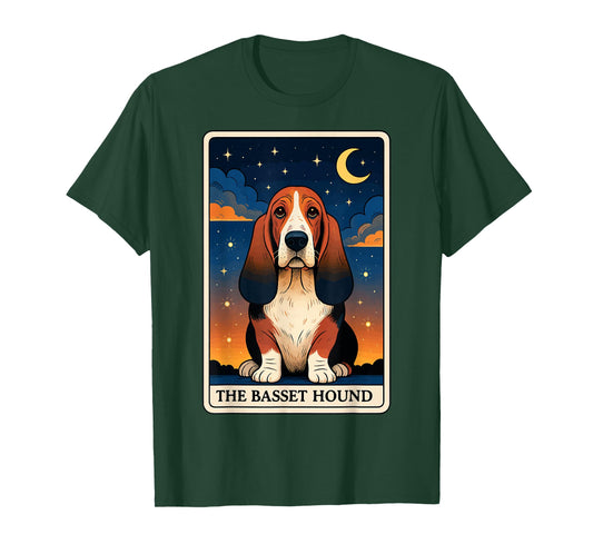 The Basset Hound Tarot Card T-Shirt