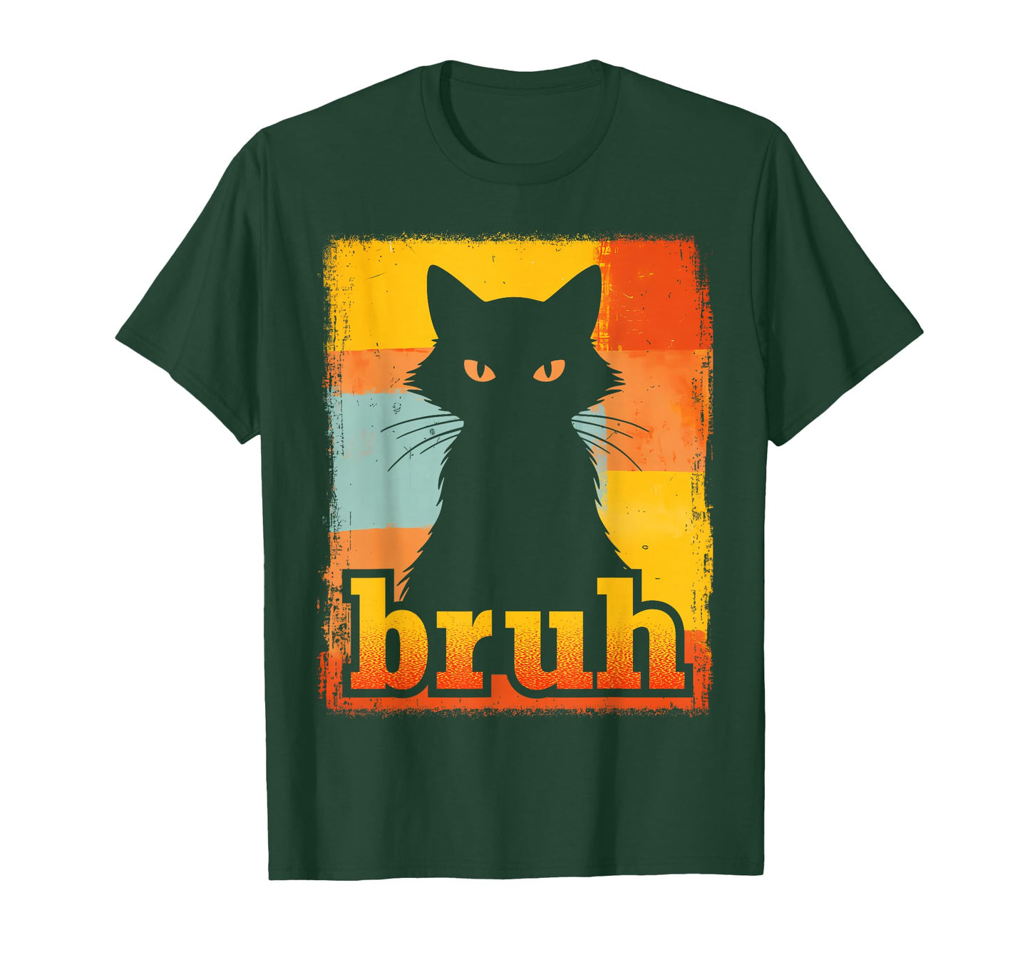 Funny Bruh Cat Meme for Teens Boys Girls Men Women Graphic T-Shirt