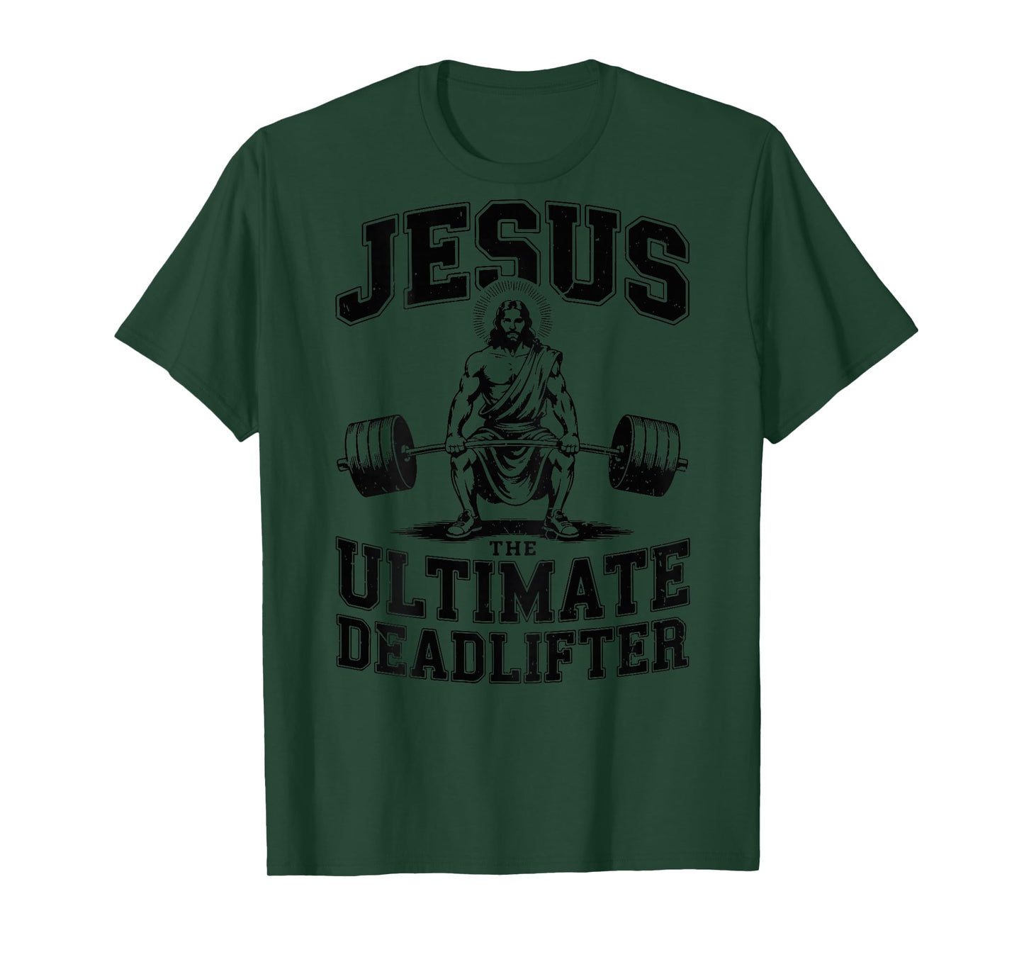 Men's Christian Workout Jesus Ultimate Deadlifter Funny Gym T-Shirt