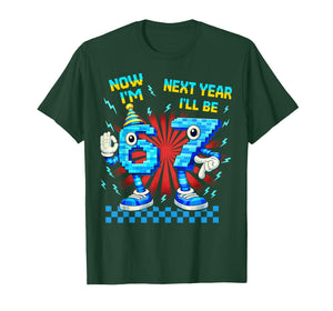 Now I'm 6 Next Year I'll Be 7 67 Brainrot Meme Boy Kid Gifts T-Shirt