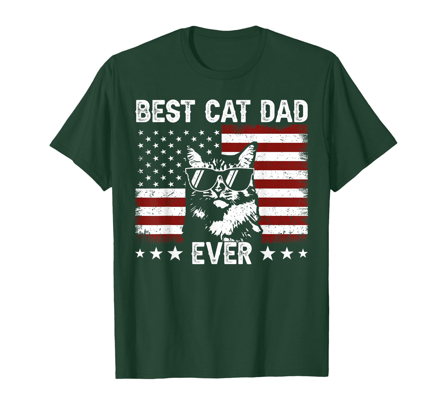 Best Cat Dad Ever Funny Cat Dad Lover Father's Day Cat Daddy T-Shirt