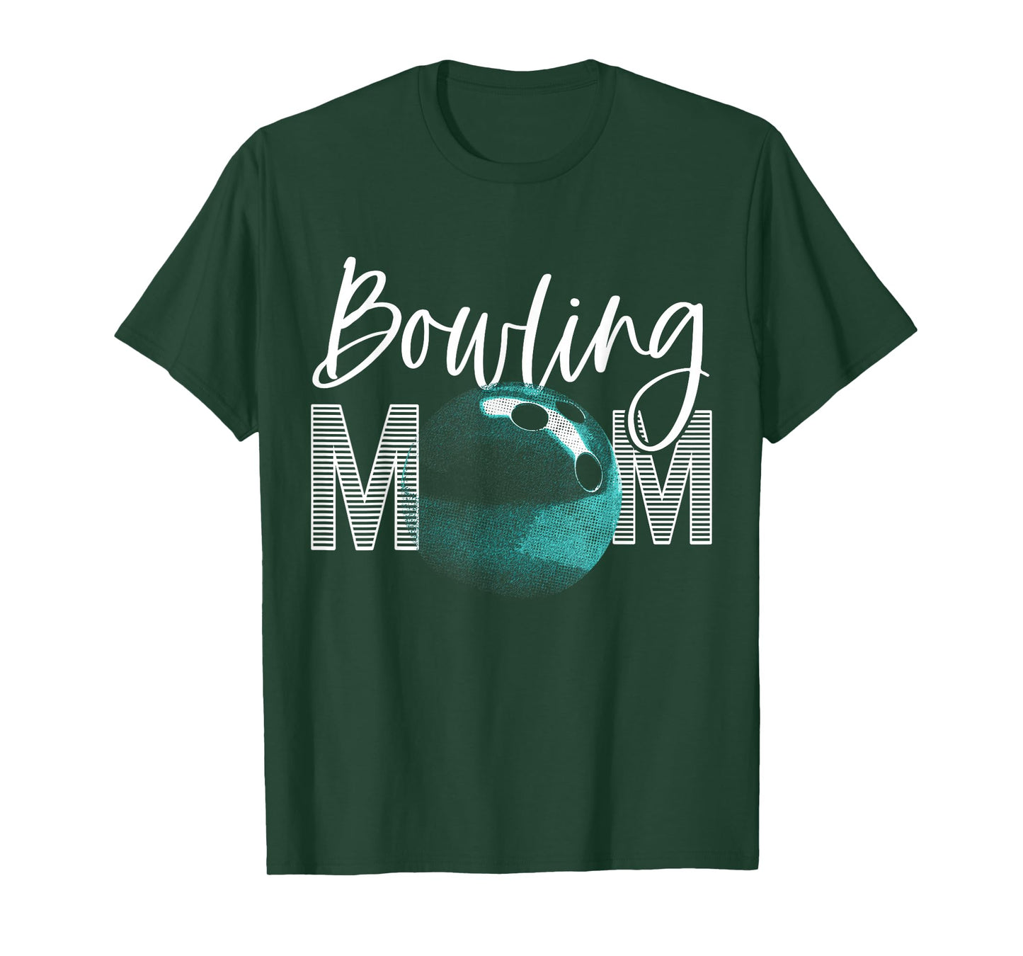 Vintage Funny Bowling Mom Mama Bowler Bowling Team Womens T-Shirt