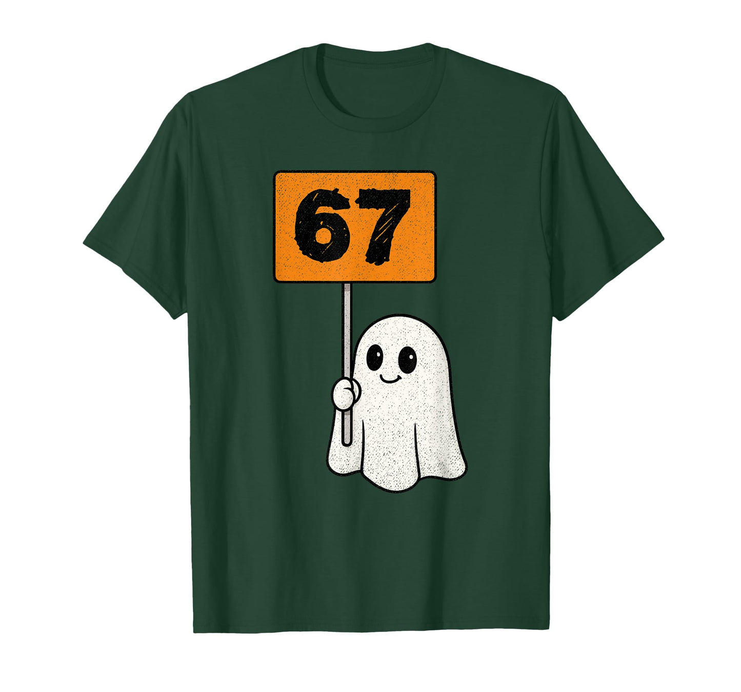 Haunted by 67 – Funny Six Seven Meme 6 7 Halloween Costume T-Shirt