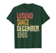 60 Year Old Legend Since December 1965 Retro 60th Birthday T-Shirt