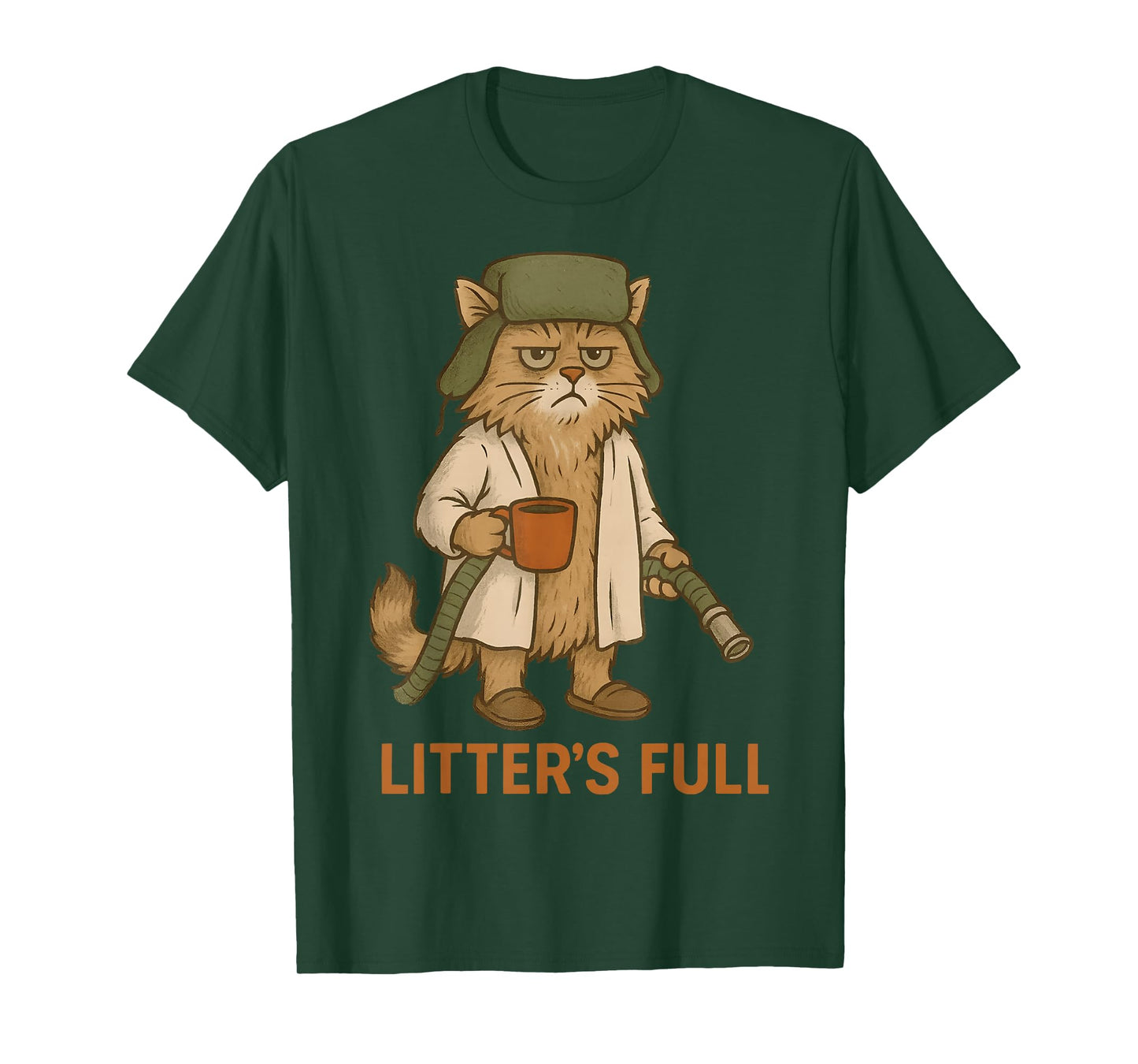 Funny Cat Litter's Full Christmas Cat Xmas Women Men Kids T-Shirt