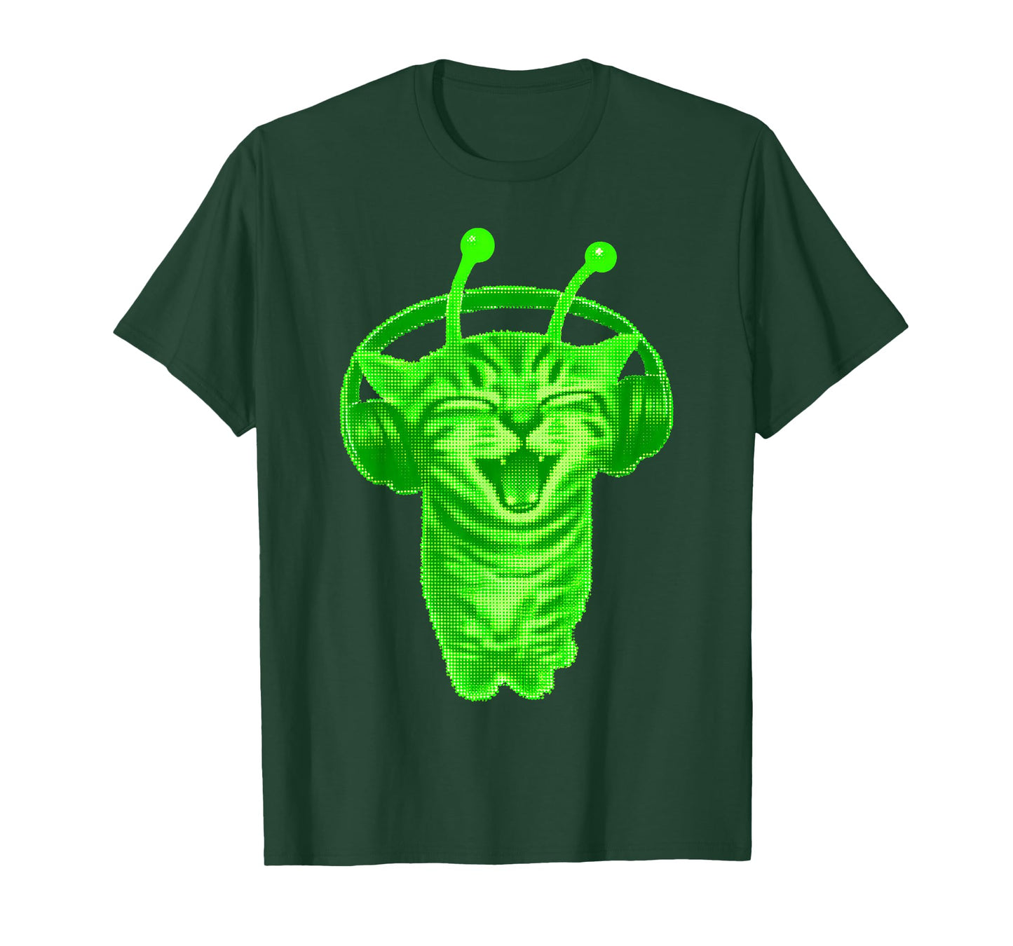 Y2K Alien Cat Meme Retro Silly Cat Vintage Space Kitty Funny T-Shirt