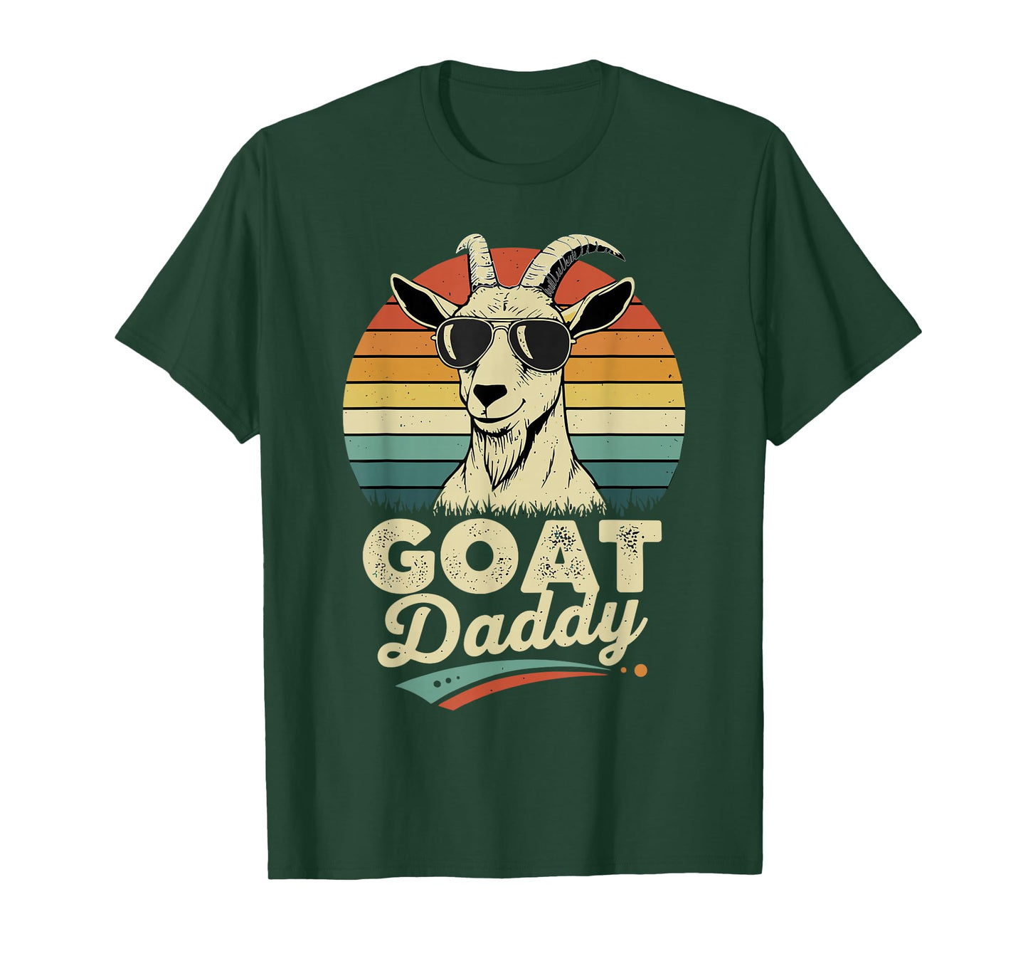 Goat Daddy Shirt Vintage Retro Goats Lover Men T-Shirt