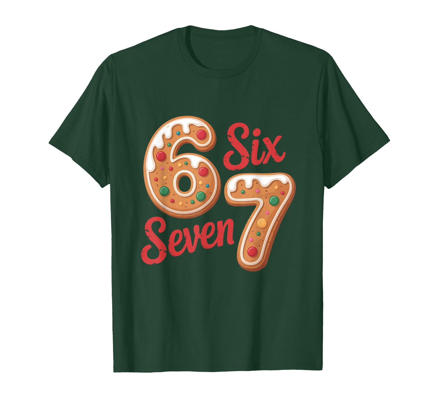 67 Gingerbread Christmas Six Seven Meme T-Shirt