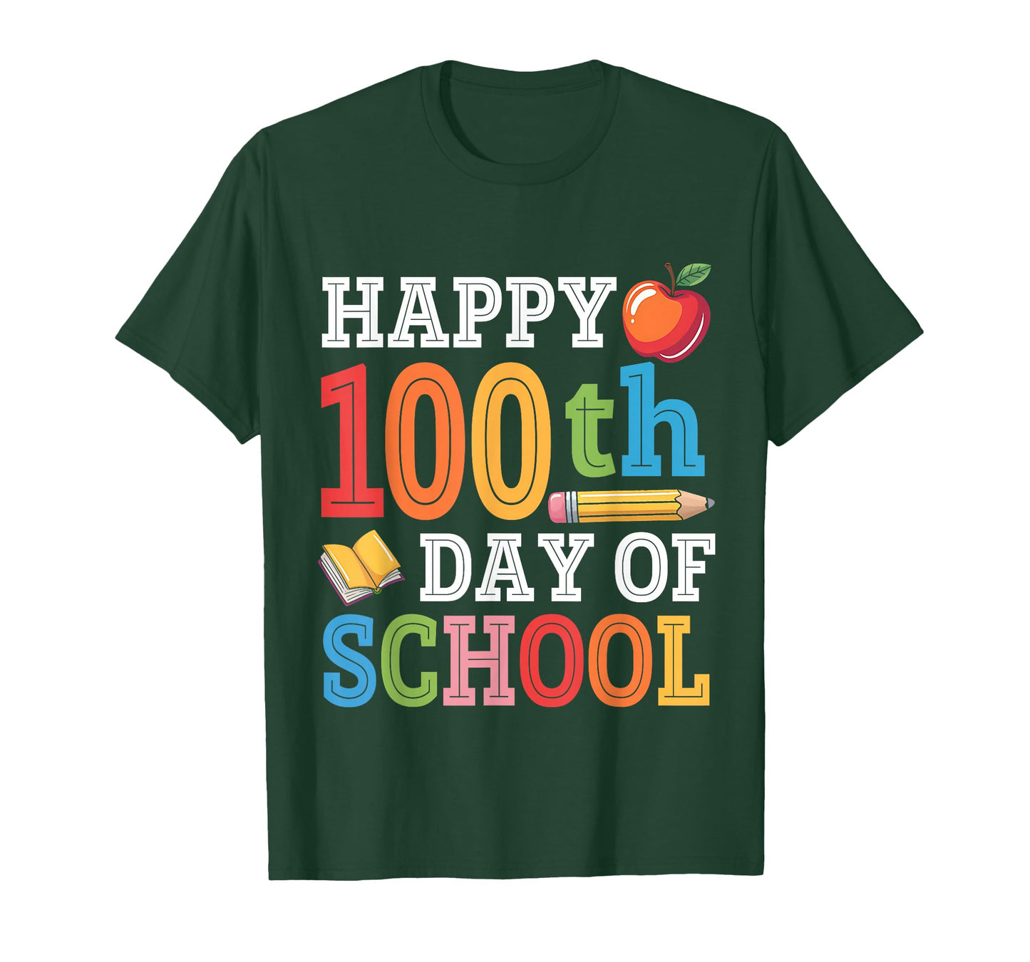 Happy 100th Day of School Teacher Student 100 Days Smarter T-Shirt