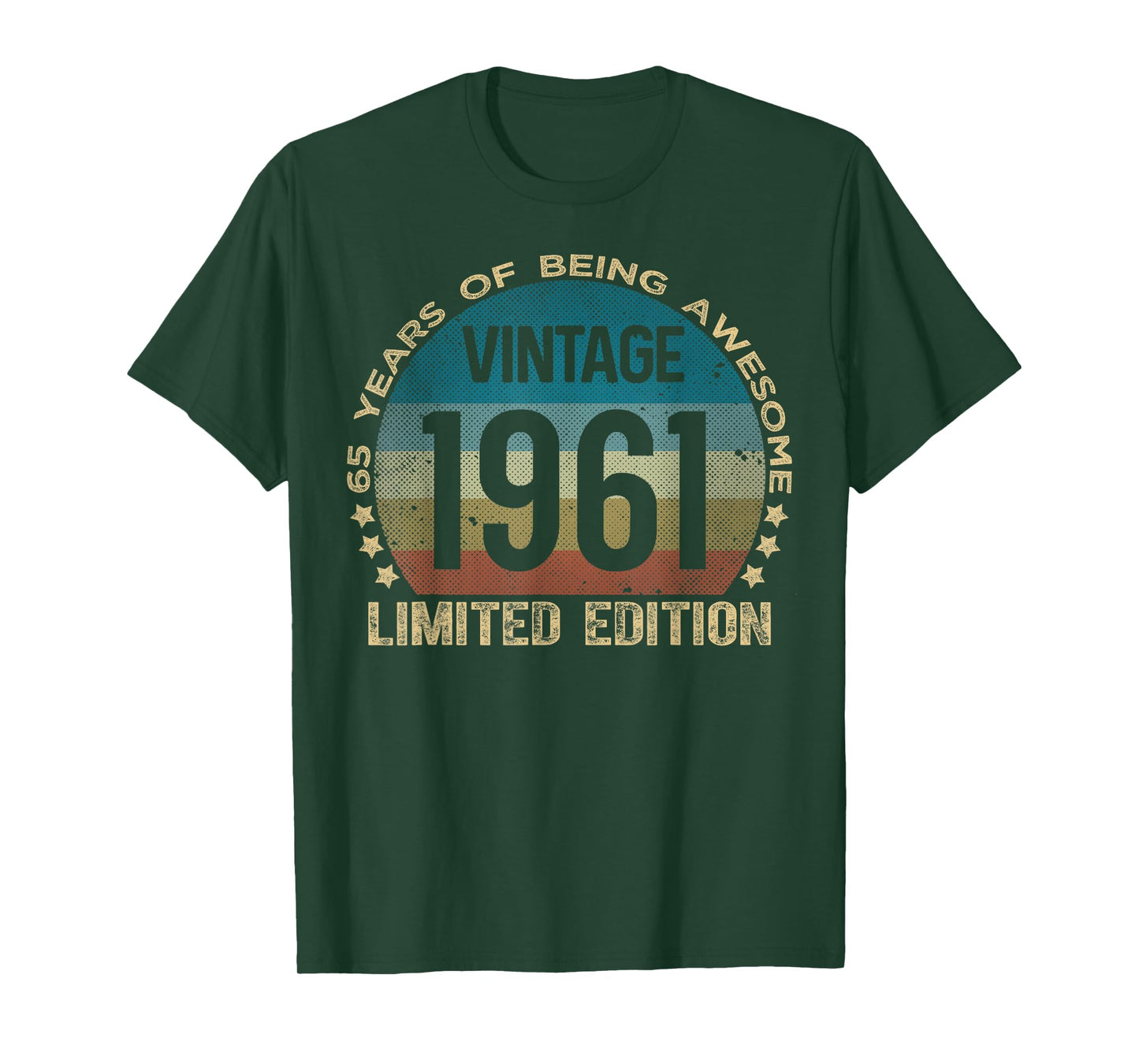 65 Year Old Gifts Vintage 1961 Limited Edition 65th Birthday T-Shirt