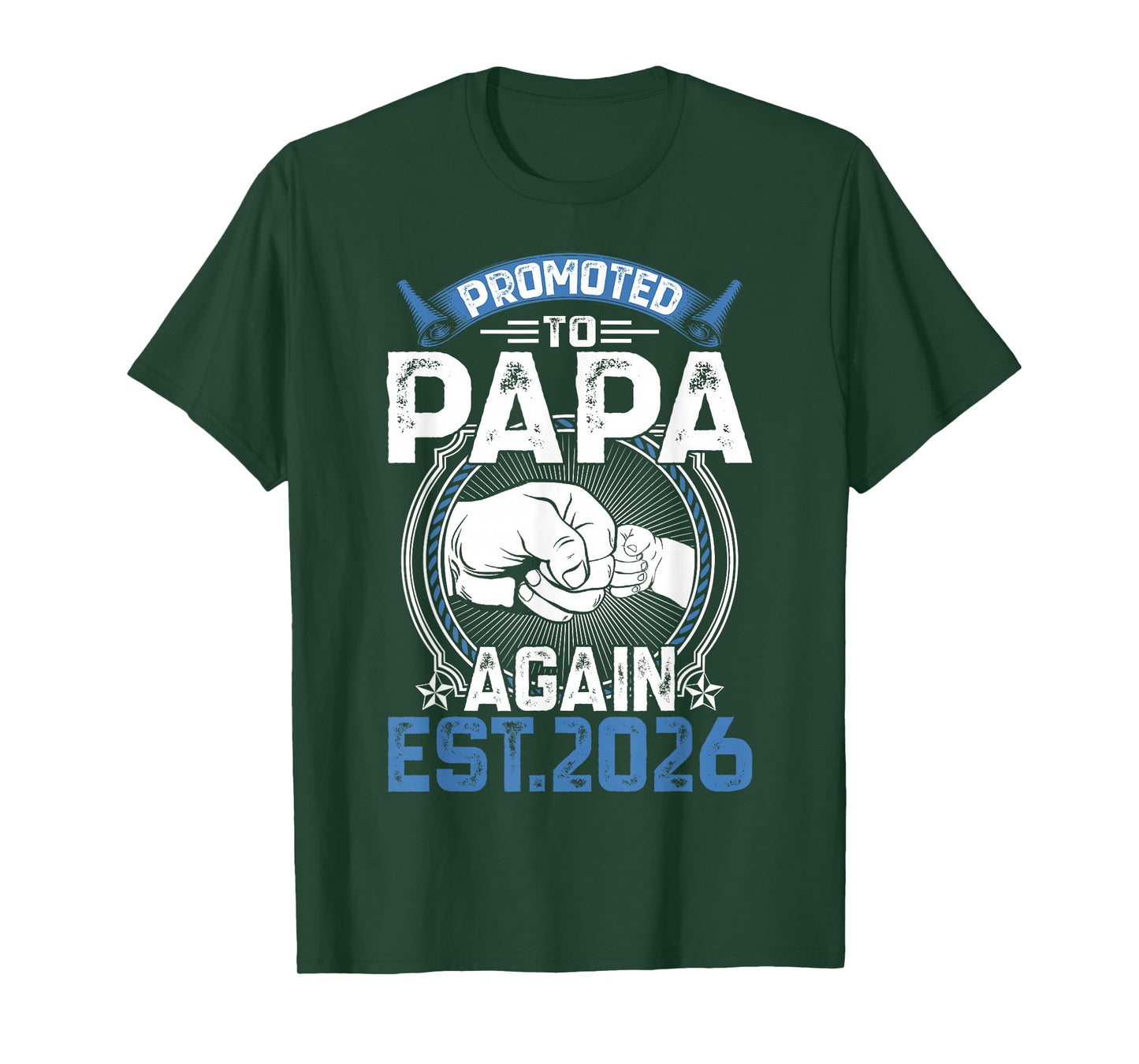 Retro Promoted to Papa 2026 Again Soon to Be Papa Father T-Shirt