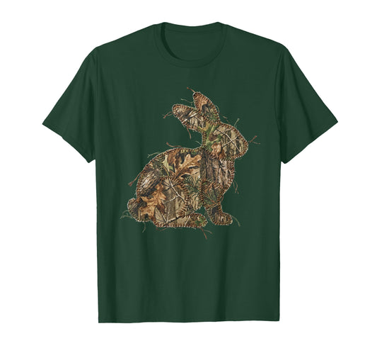 Camo Easter Bunny Patchwork Spring Rabbit Men Women Kids T-Shirt