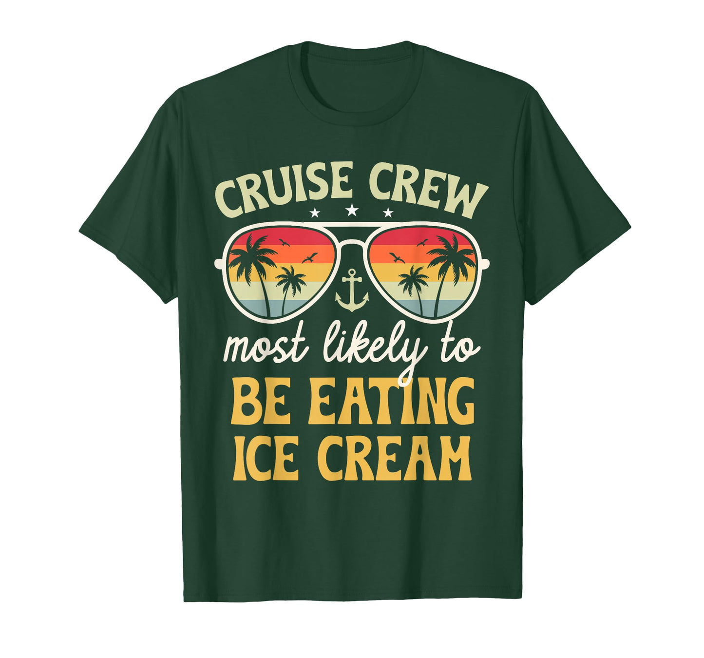 Most Likely to Eating Ice Cream Matching Family Cruise 2026 T-Shirt