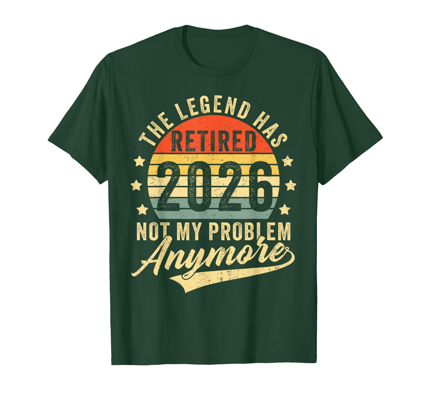 Retired 2026 Decoration Men Women Dad Grandpa Retirement T-Shirt