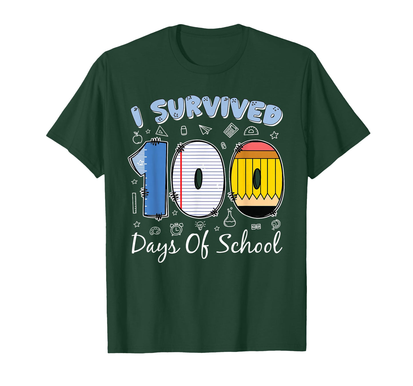 I Survived 100 Days of School Funny Meme Teacher Student T-Shirt