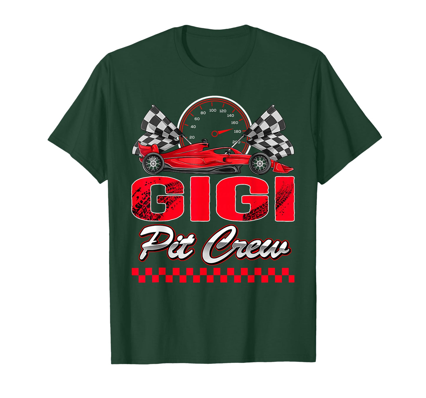 Gigi Pit Crew Racing Family Race Car Birthday Boy T-Shirt