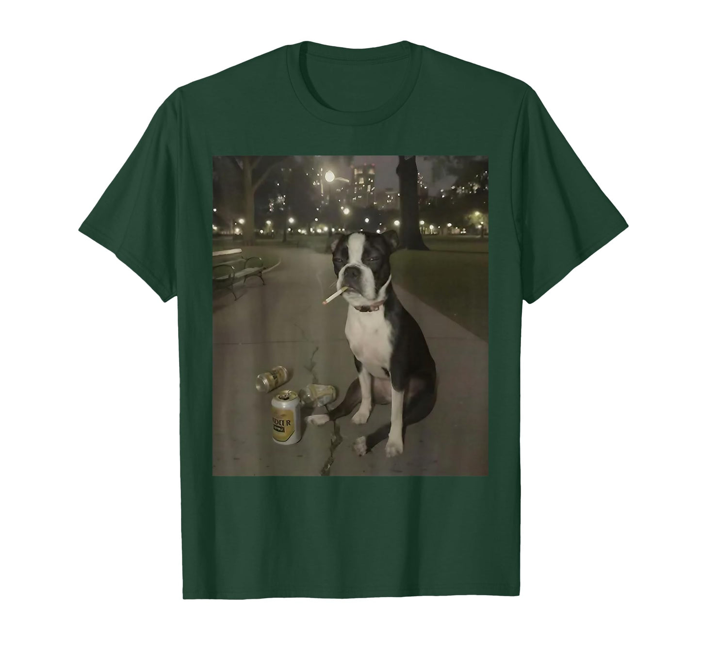 Funny Smoking Dog Meme Cigarette Gen Z Meme Dog Lover T-Shirt