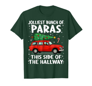 Jolliest Bunch of Paras This Side of The Hallway Christmas T-Shirt