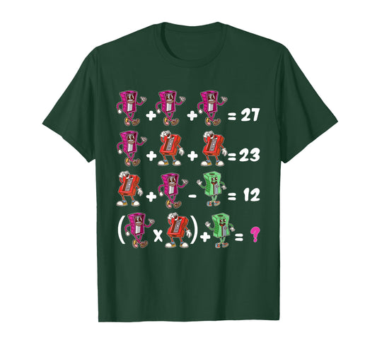 Funny 67 Meme School Math Teacher Six Seven Puzzle T-Shirt
