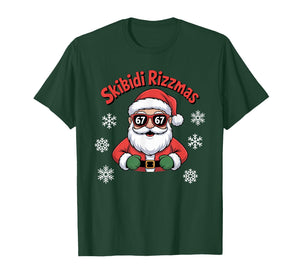 Merry Rizz Mas 67 Sigmas- Funny School Christmas T-Shirt