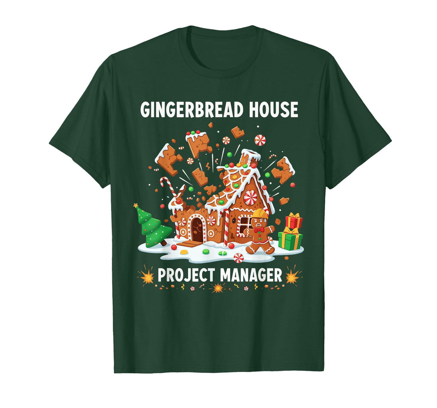 Gingerbread Man Costume, Gingerbread House Project Manager T-Shirt