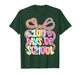 Happy 100 Days of School Coquette Bow Girl Women Teacher T-Shirt
