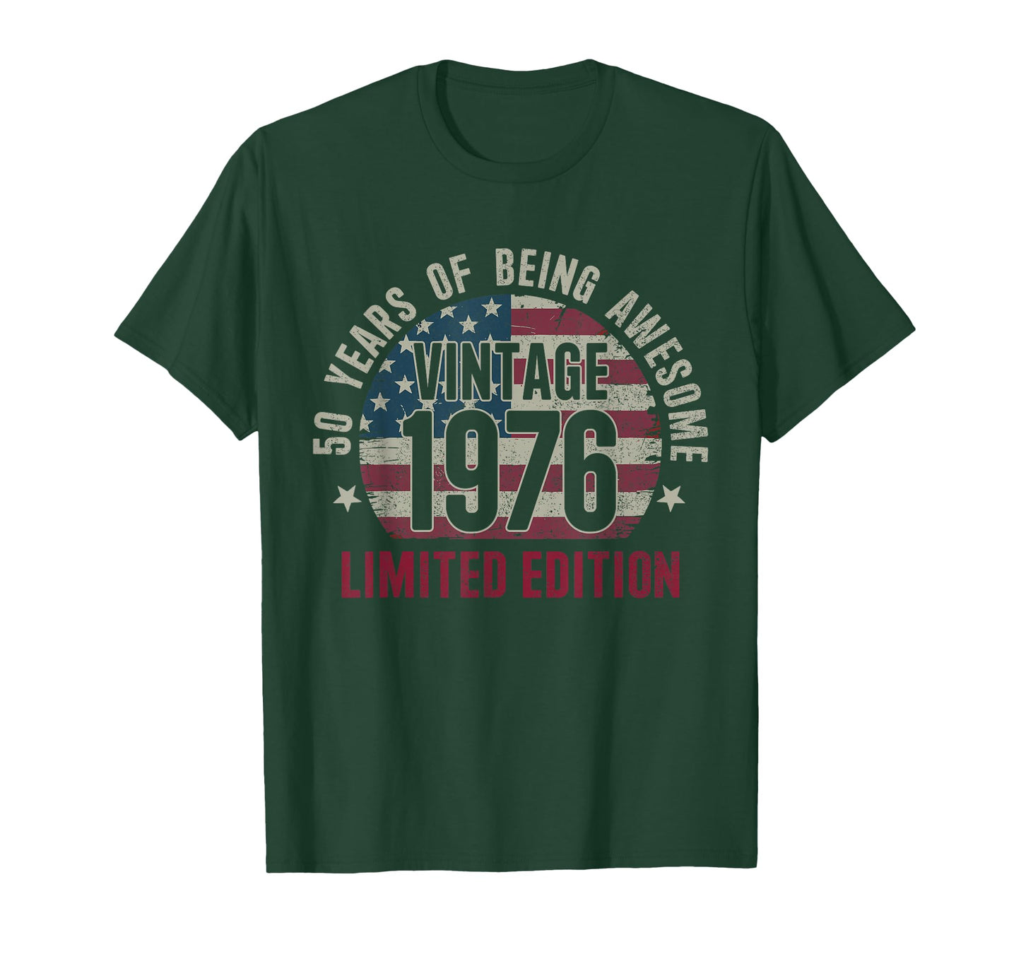 50 Years Old Vintage 1976 50th Birthday Limited Edition T-Shirt