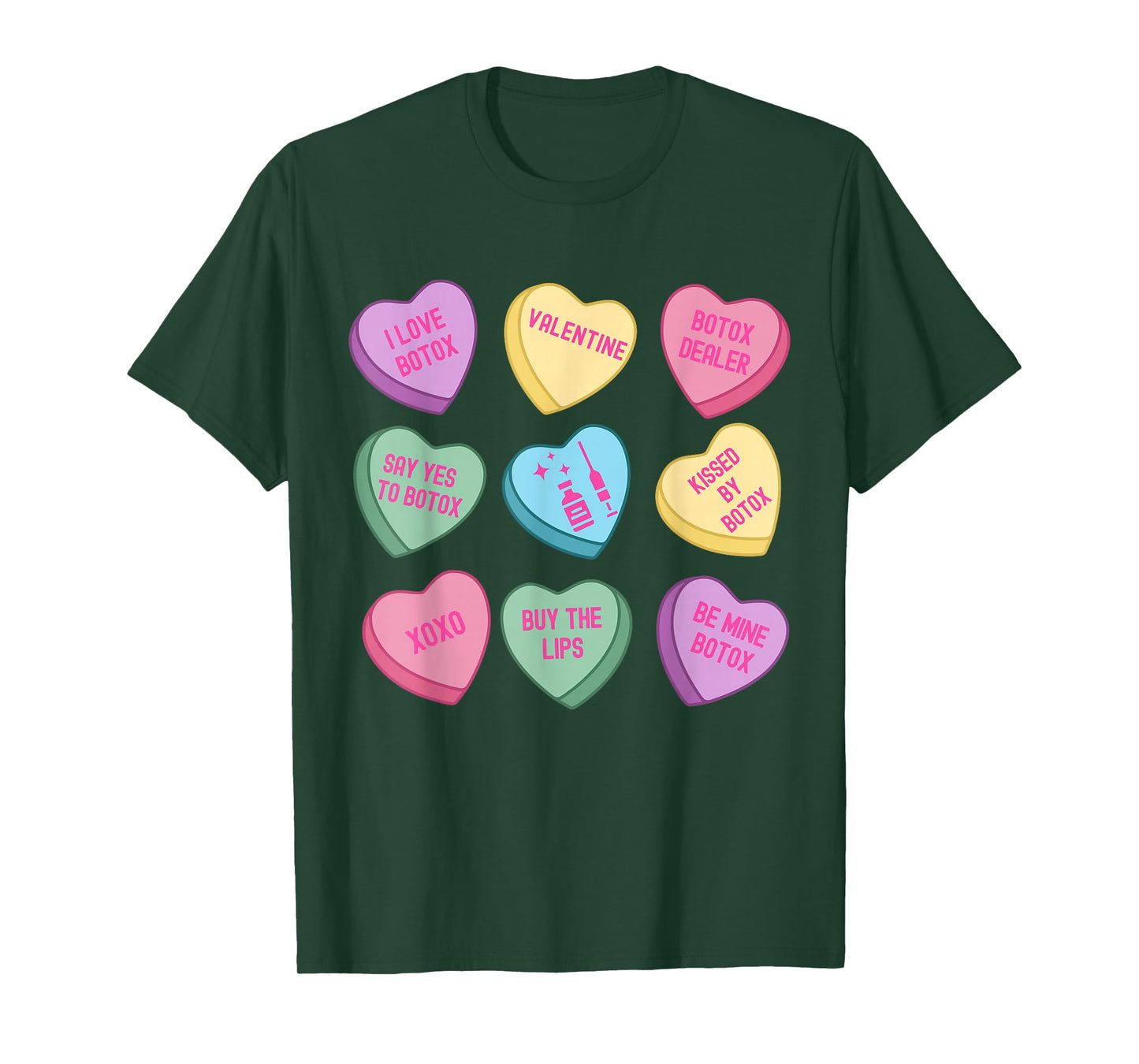 Botox Dealer Medspa Skin Aesthetic Nurse Injector Valentine T-Shirt