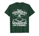 Some Grandpas Play Bingo Real Grandpas Go Fishing Fisherman T-Shirt