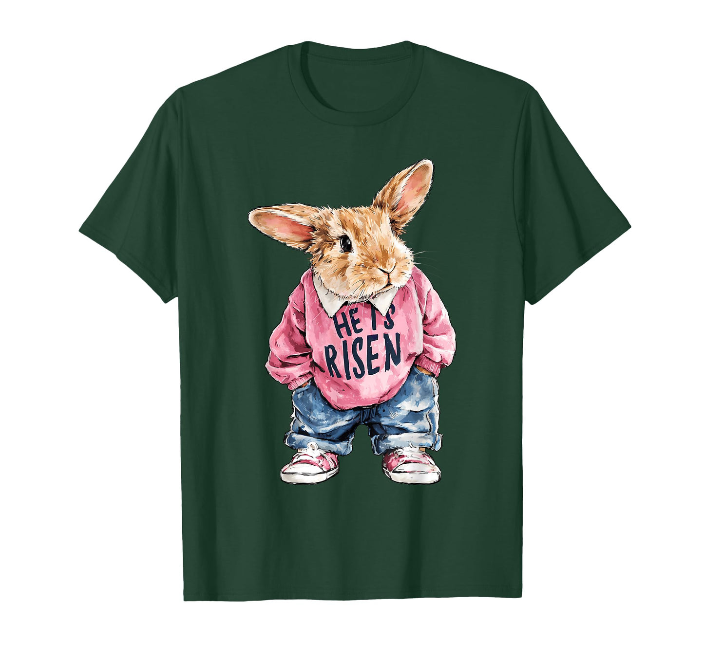 Women Easter He is Risen Jesus Religious Christian Women Kid T-Shirt