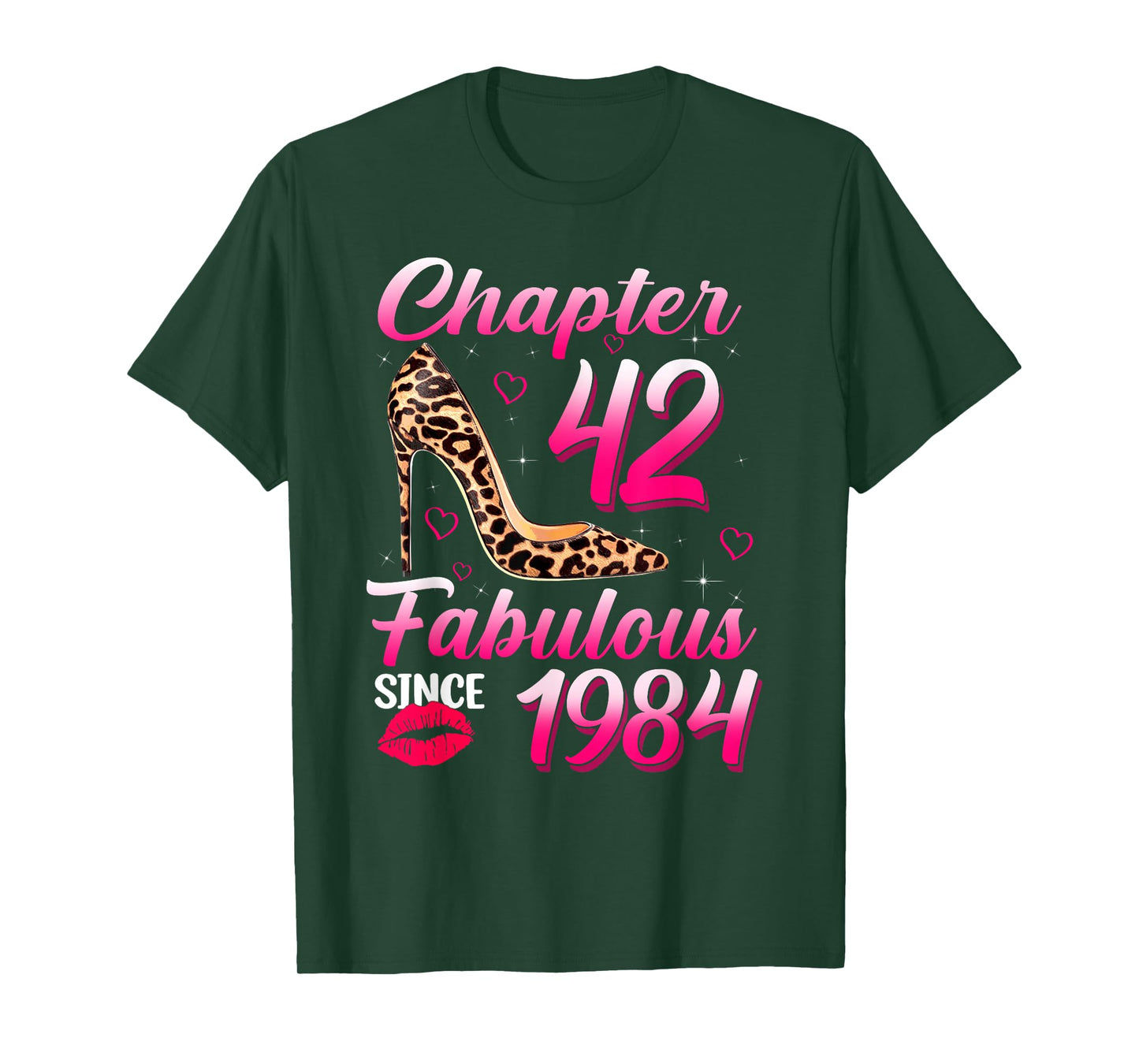 Chapter 42 Fabulous Since 1984 Leopard Queen Birthday T-Shirt