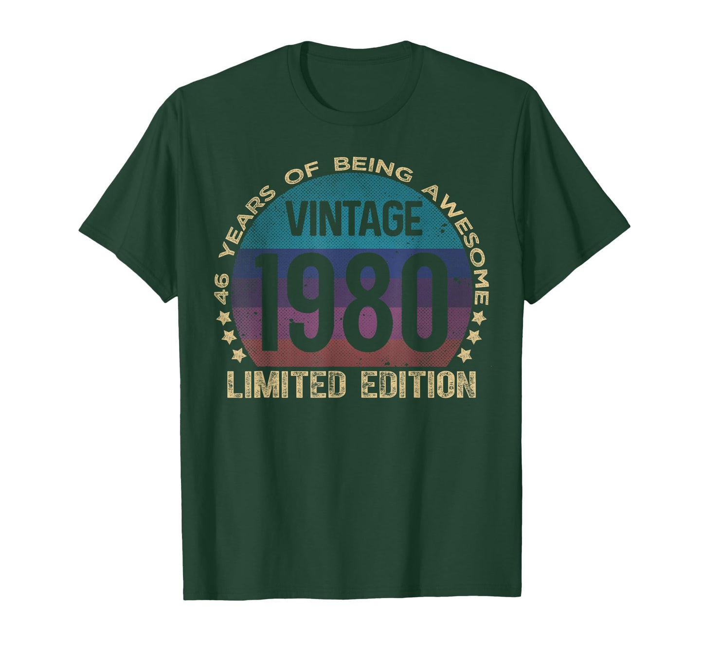 46 Year Old Gifts Vintage 1980 Limited Edition 46th Birthday T-Shirt