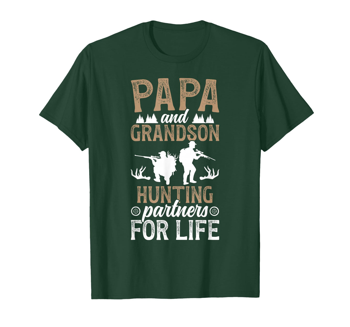 Grandpa Papa and Grandson Hunting Partners for Life T-Shirt