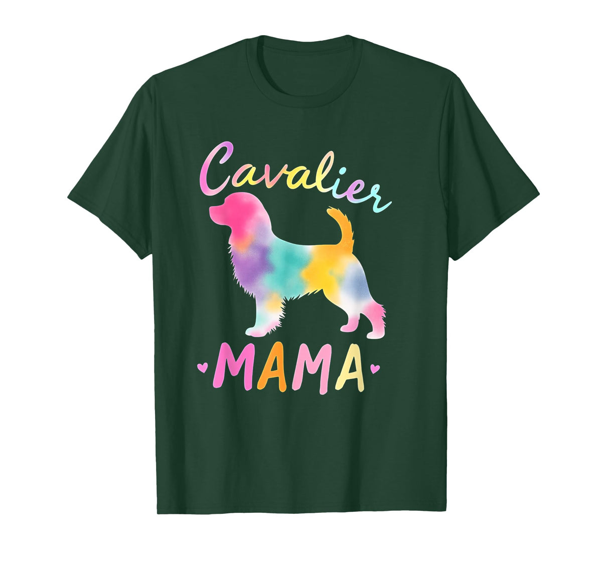 Cavalier King Charles Spaniel Mama Color Charles Spaniel Mom T-Shirt