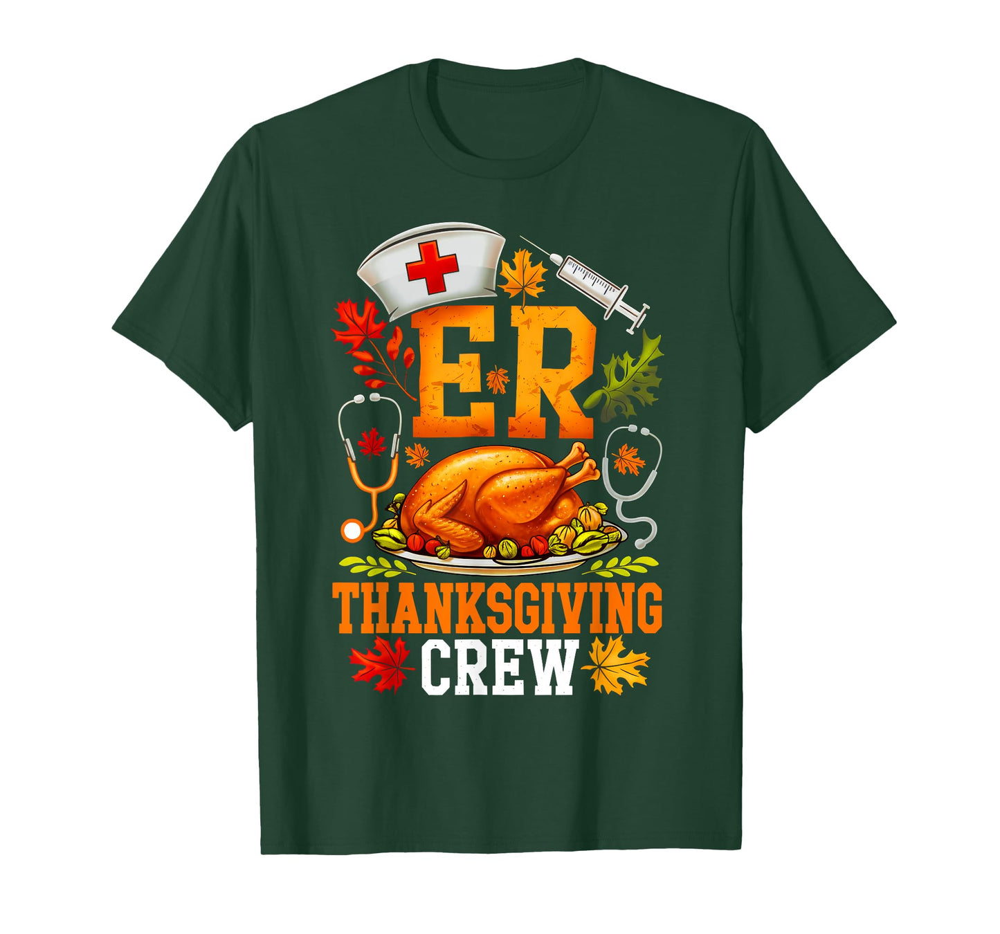 ER Thanksgiving Crew Nurse Emergency Room Registered Nursing T-Shirt