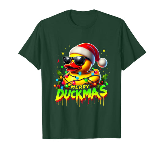 Duck Christmas Merry Duckmas Funny Quackmas Pajama T-Shirt