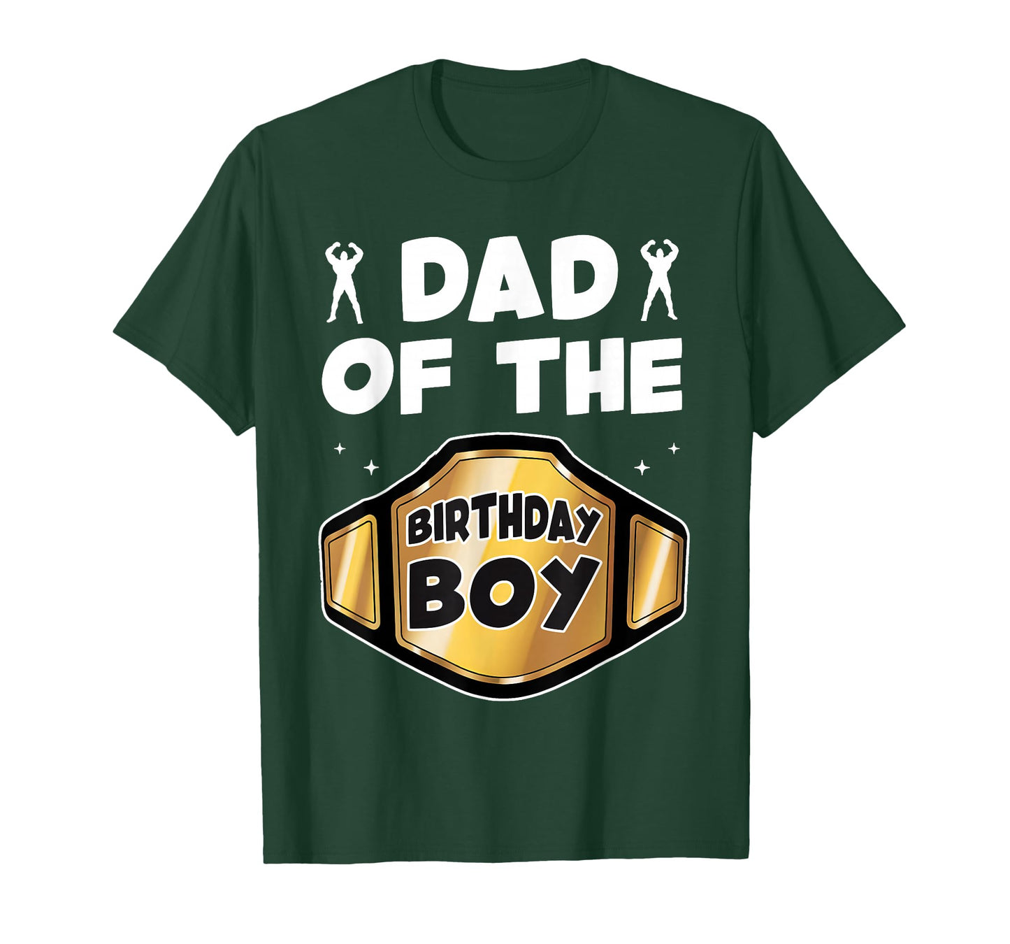 Dad of The Birthday Boy Wrestling Belt Birthday Kids Boys T-Shirt