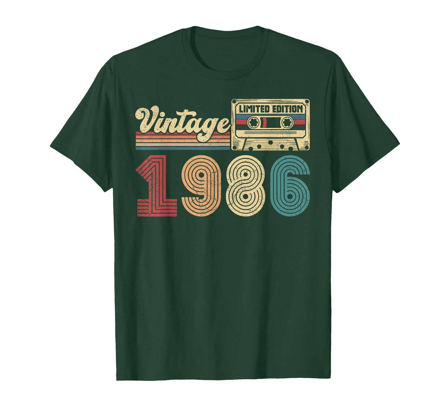 40 Year Old Vintage 1986 40th Birthday Cassette Tape T-Shirt