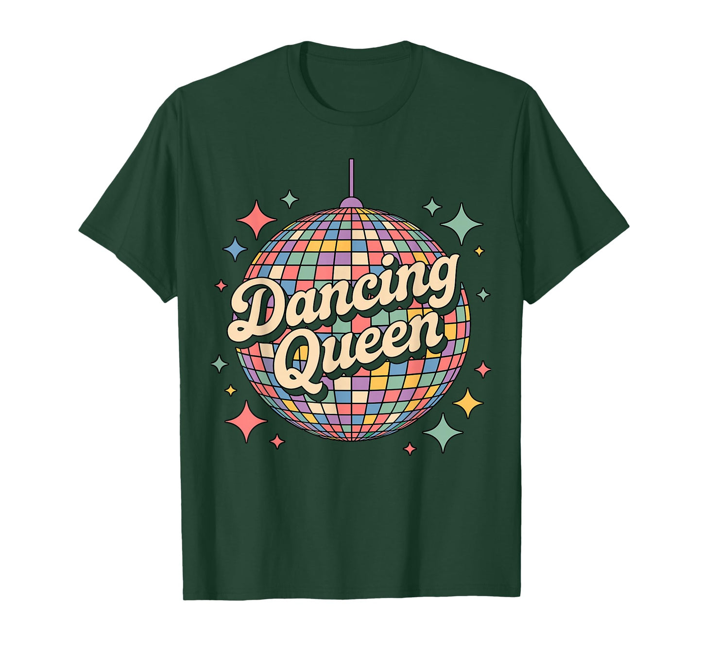 Dancing Queen Disco Ball Quote Party T-Shirt