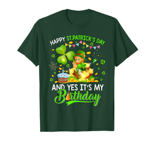 Happy St Patricks Day Birthday Shamrock Dab Bday Party Kids T-Shirt