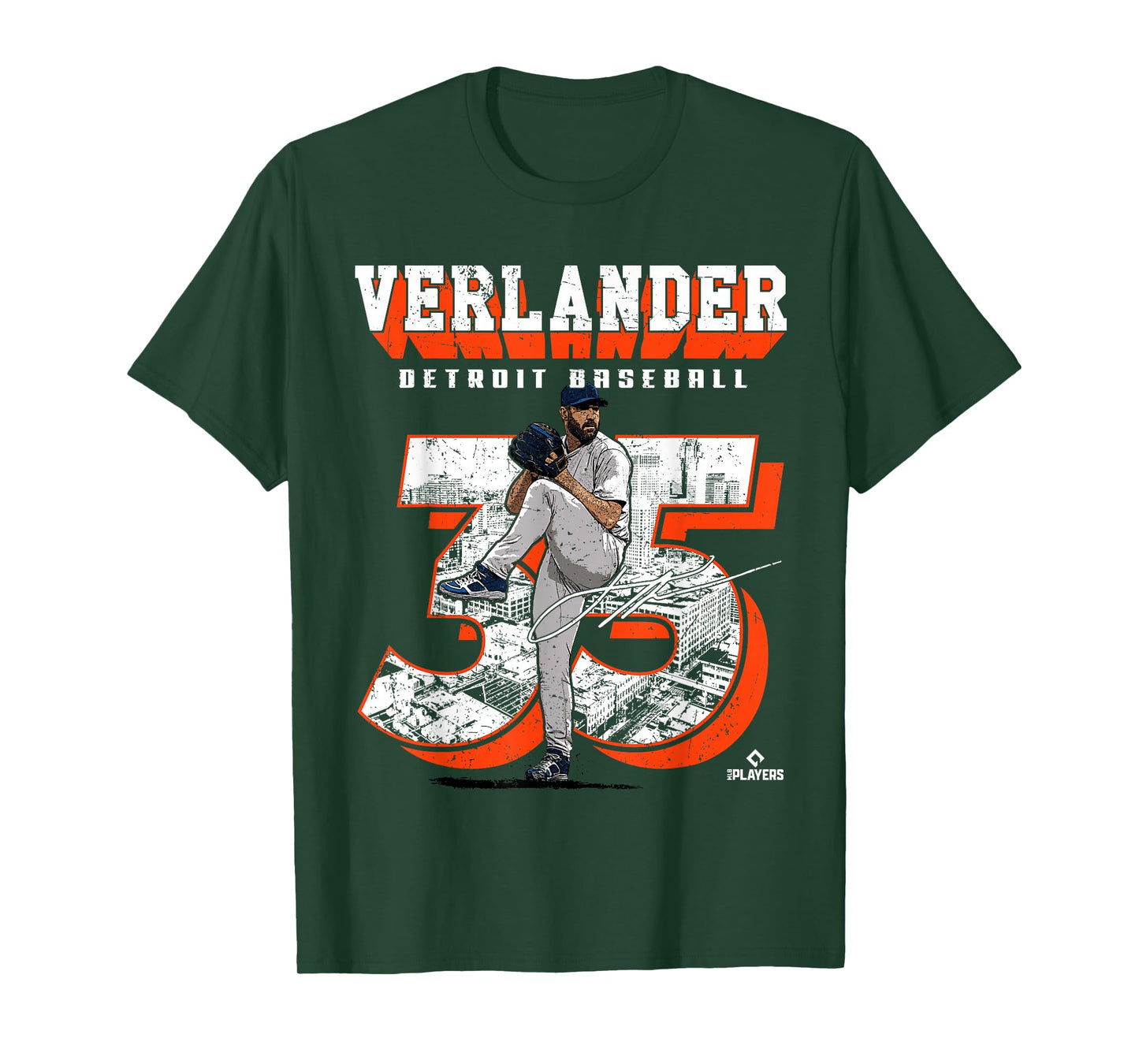 Justin Verlander | Detroit T Baseball Players | MLBJVE206M T-Shirt