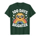 100 Days Brighter Cute Rainbow Sunshine School Design T-Shirt