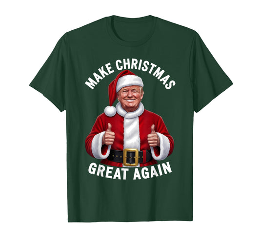 Make Christmas Great Again Xmas Funny Trump Pajamas Ugly T-Shirt
