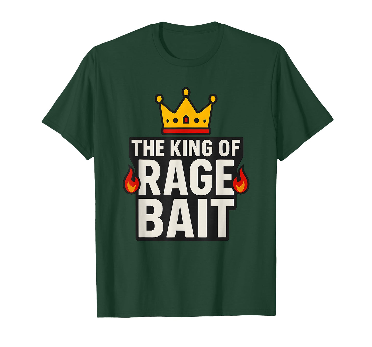 King of Rage Bait Funny Meme, Joke Humor Quote T-Shirt