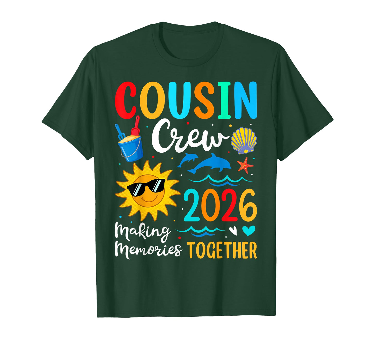 Cousin Crew 2026 Summer Vacation Beach Family Trip Matching T-Shirt