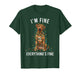 Rhodesian Ridgeback Christmas I'm Fine Everything is Fine T-Shirt
