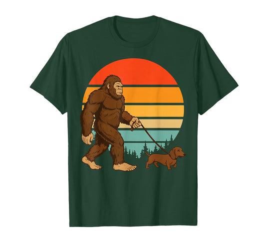 Bigfoot Dachshund Weiner Dog T-Shirt