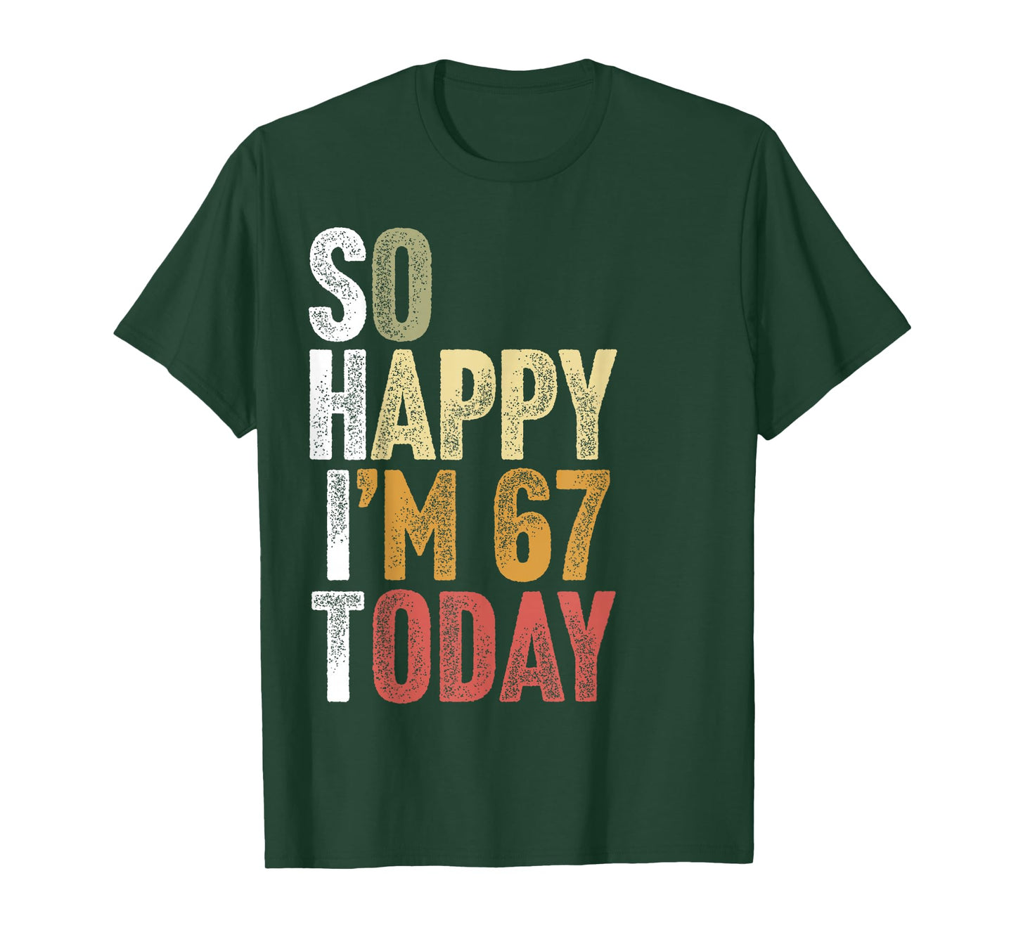 67 Year Old Decorations Men Women Gag Funny 67th Birthday T-Shirt