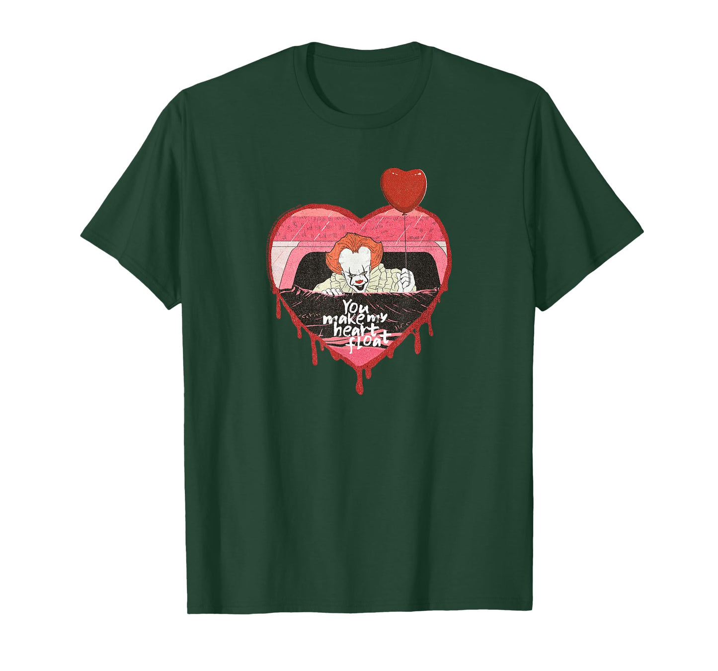 IT Pennywise Valentine's Day Make My Heart Float Horror T-Shirt